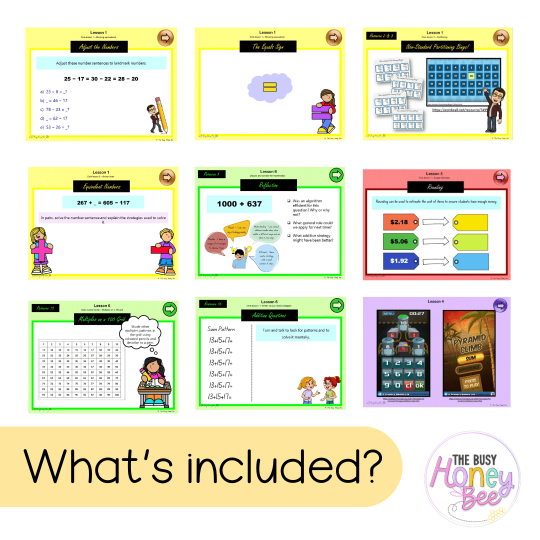 Stage 2 Year B Unit 35 NSW Maths Teaching Slides - Zip Folder: Smart Notebook, PowerPoint, Google Slide Compatible