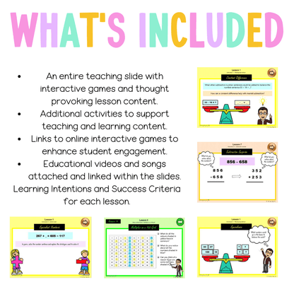 Stage 2 Year B Unit 35 NSW Maths Teaching Slides - Zip Folder: Smart Notebook, PowerPoint, Google Slide Compatible
