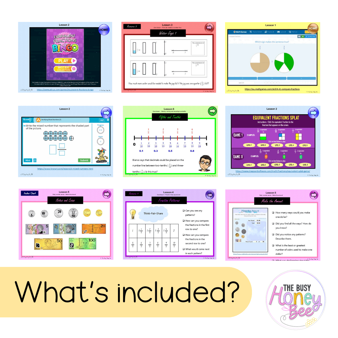 Stage 2 Year B Unit 36 NSW Maths Teaching Slides - Zip Folder: Smart Notebook, PowerPoint, Google Slide Compatible