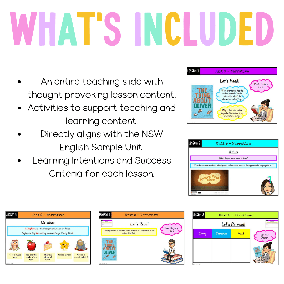 Stage 2 Year B Unit 9 NSW Narrative English Teaching Slides - Teaching Slides