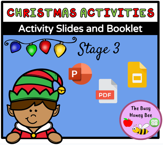 Stage 3 Christmas Activities PowerPoint and Booklet - Activity Pack