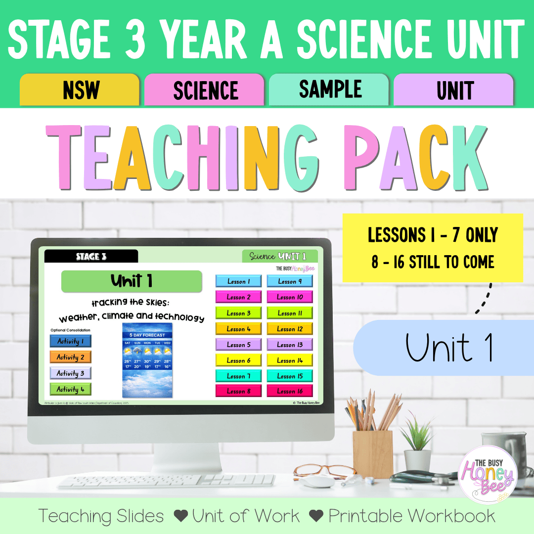 Stage 3 NSW Science Sample Unit 1 Teaching Pack 2026 - Teaching Bundle