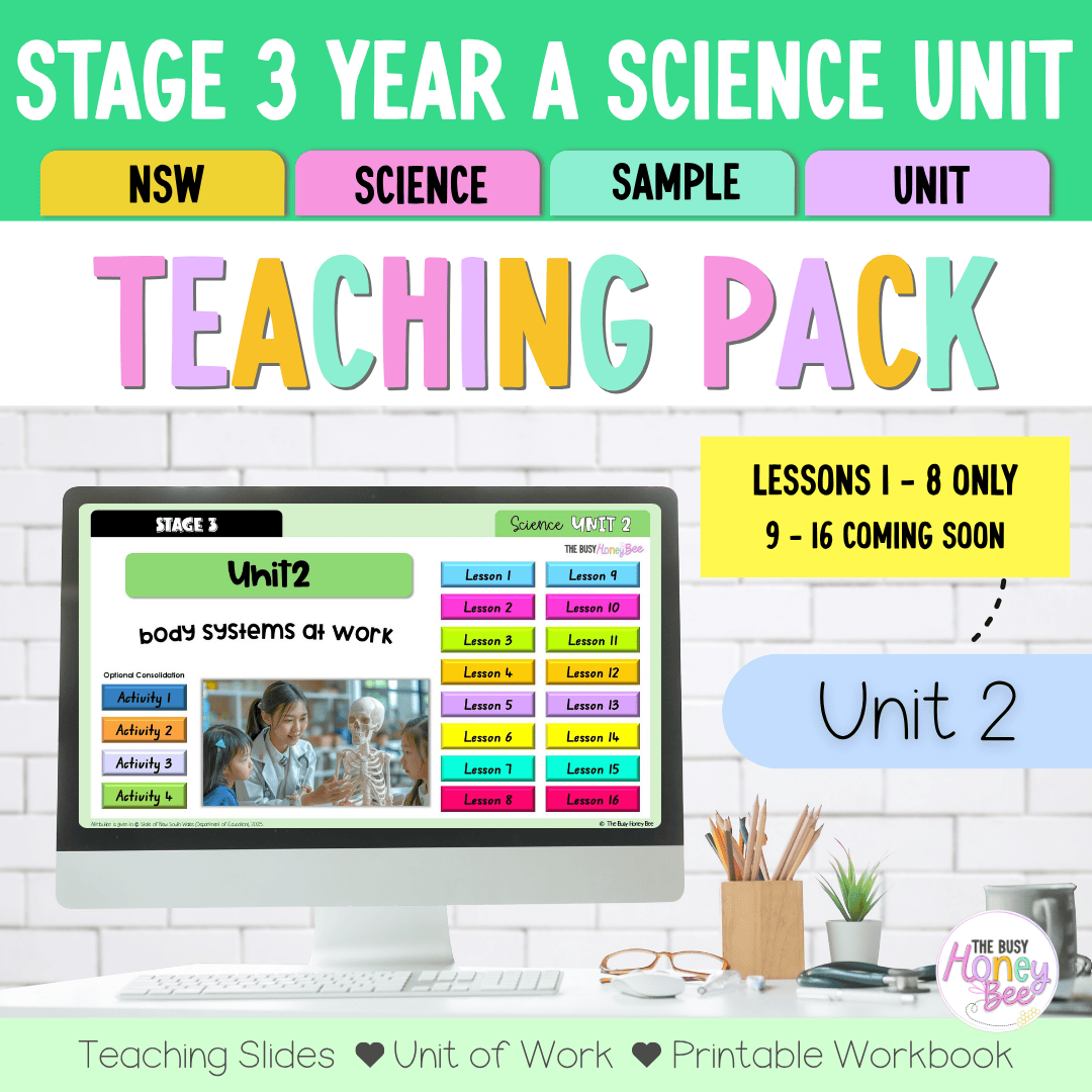 Stage 3 NSW Science Sample Unit 2 Teaching Pack 2026 - Teaching Bundle