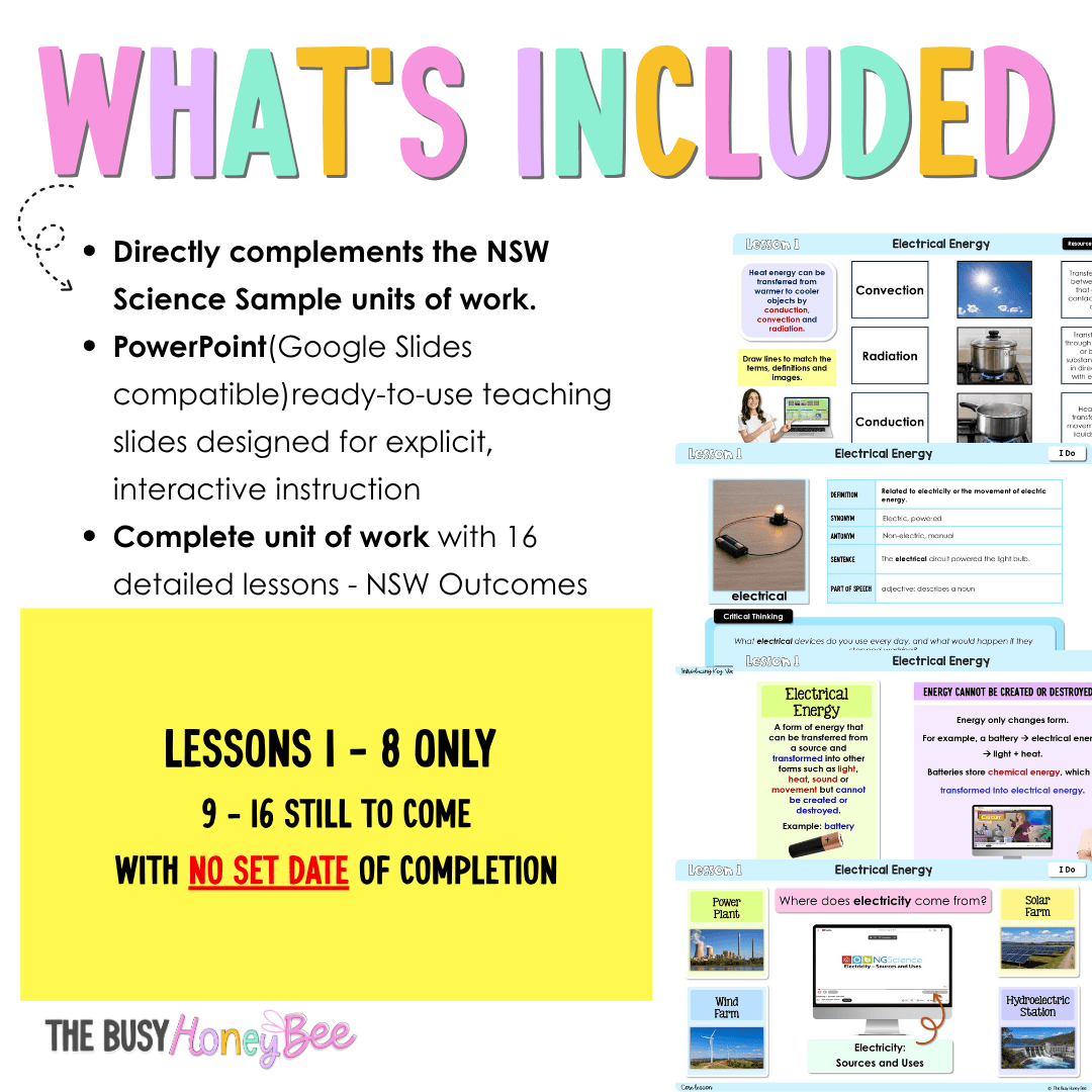 Stage 3 NSW Science Sample Unit 3 Teaching Pack 2026 - Teaching Bundle