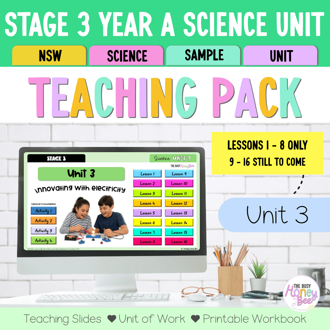 Stage 3 NSW Science Sample Unit 3 Teaching Pack 2026 - Teaching Bundle