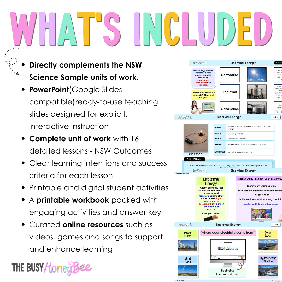 Stage 3 NSW Science Sample Unit 3 Teaching Pack 2026 - Teaching Bundle