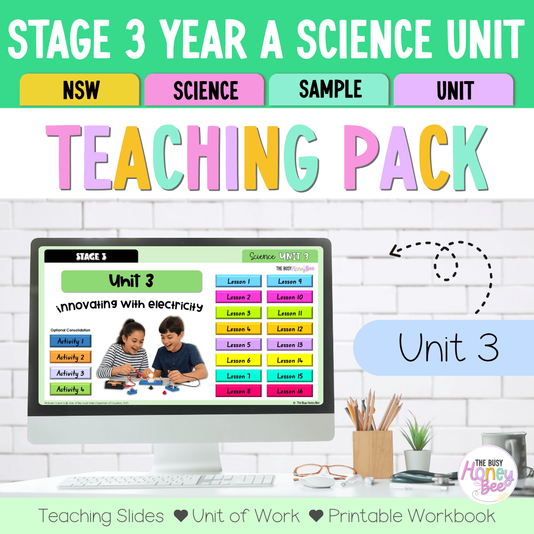 Stage 3 NSW Science Sample Unit 3 Teaching Pack 2026 - Teaching Bundle