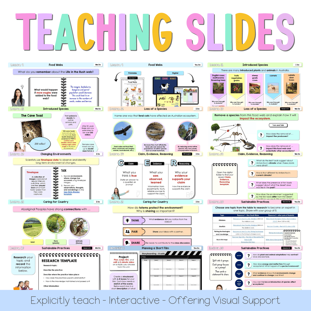 Stage 3 NSW Science Sample Unit 5 Teaching Pack 2026 - Teaching Bundle