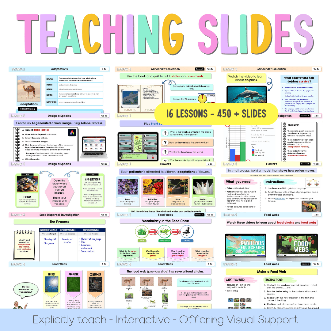 Stage 3 NSW Science Sample Unit 5 Teaching Pack 2026 - Teaching Bundle