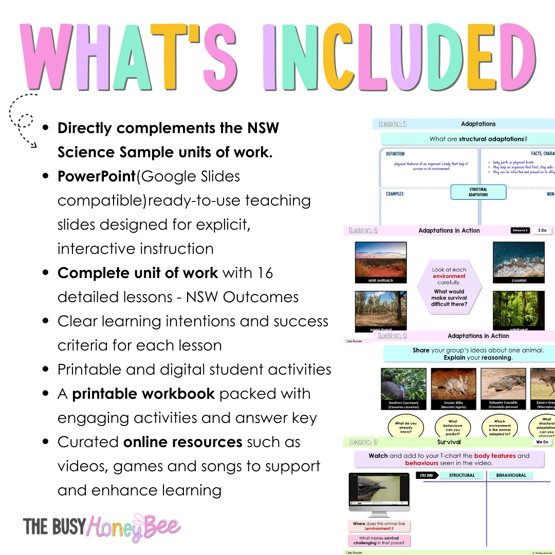 Stage 3 NSW Science Sample Unit 5 Teaching Pack 2026 - Teaching Bundle