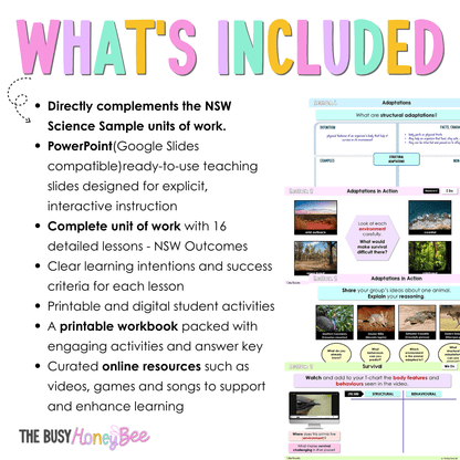 Stage 3 NSW Science Sample Unit 5 Teaching Pack 2026 - Teaching Bundle
