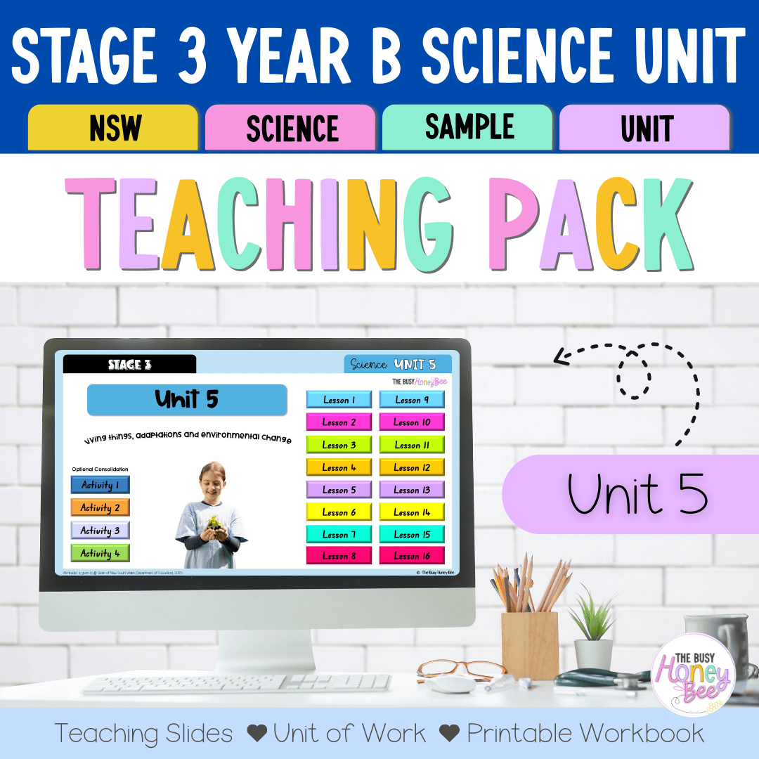 Stage 3 NSW Science Sample Unit 5 Teaching Pack 2026 - Teaching Bundle