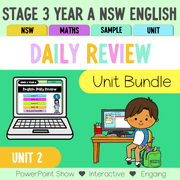 Stage 3 Year A Australian | NSW English Daily Review | Warm-Up Unit 2 Bundle - Warm Up | Revision