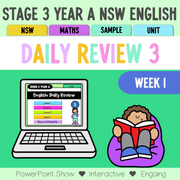 Stage 3 Year A Australian | NSW English Daily Review | Warm-Up Unit 3 Week 1 - Warm Up | Revision
