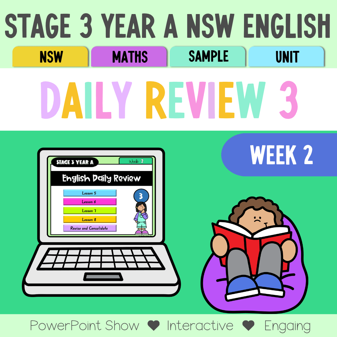 Stage 3 Year A Australian | NSW English Daily Review | Warm-Up Unit 3 Week 2 - Warm Up | Revision