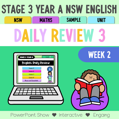 Stage 3 Year A Australian | NSW English Daily Review | Warm-Up Unit 3 Week 2 - Warm Up | Revision