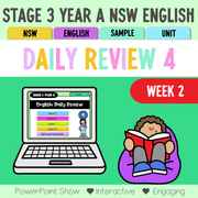 Stage 3 Year A Australian | NSW English Daily Review | Warm-Up Unit 4 Week 2 - Warm Up | Revision