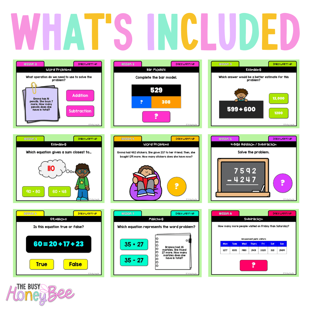 Stage 3 Year A Australian | NSW Math Daily Review | Warm-Up Term 1 Mega Bundle -