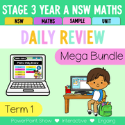 Stage 3 Year A Australian | NSW Math Daily Review | Warm-Up Term 1 Mega Bundle -