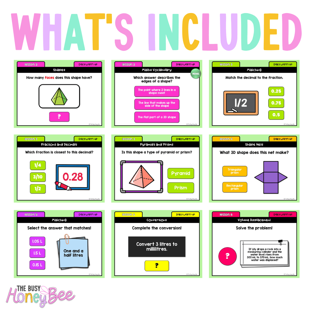 Stage 3 Year A Australian | NSW Math Daily Review | Warm-Up Term 2 Mega Bundle - Warm Up | Revision