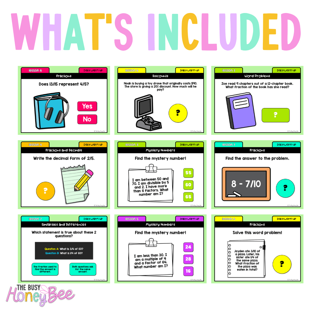 Stage 3 Year A Australian | NSW Math Daily Review | Warm-Up Term 4 Mega Bundle - Warm Up | Revision