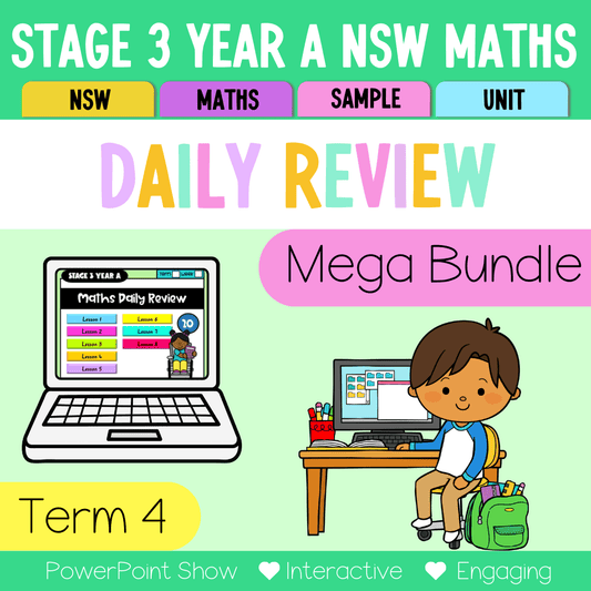 Stage 3 Year A Australian | NSW Math Daily Review | Warm-Up Term 4 Mega Bundle - Warm Up | Revision