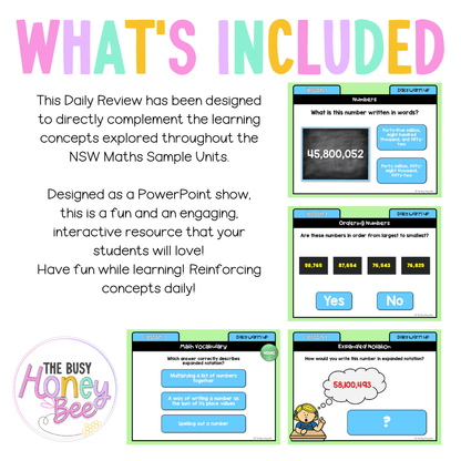 Stage 3 Year A Australian | NSW Math Daily Review | Warm-Up Unit 1 -