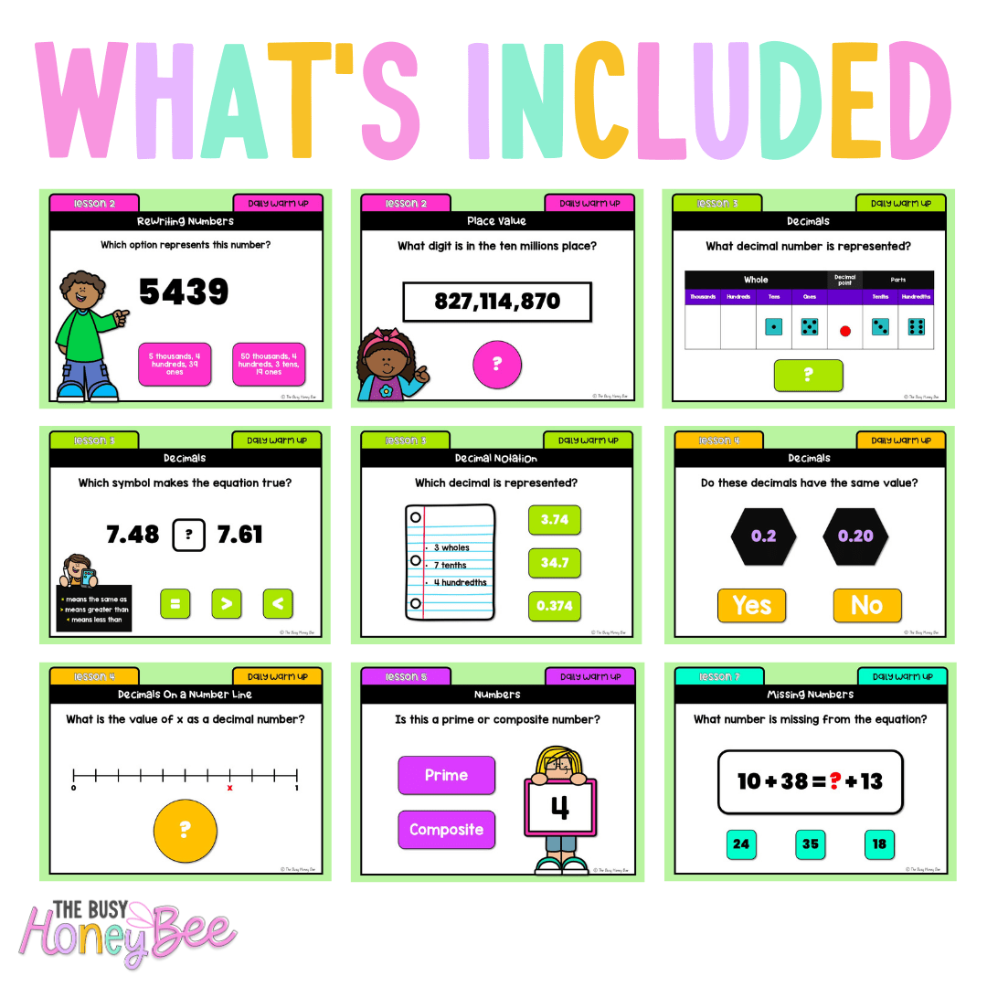 Stage 3 Year A Australian | NSW Math Daily Review | Warm-Up Unit 1 -