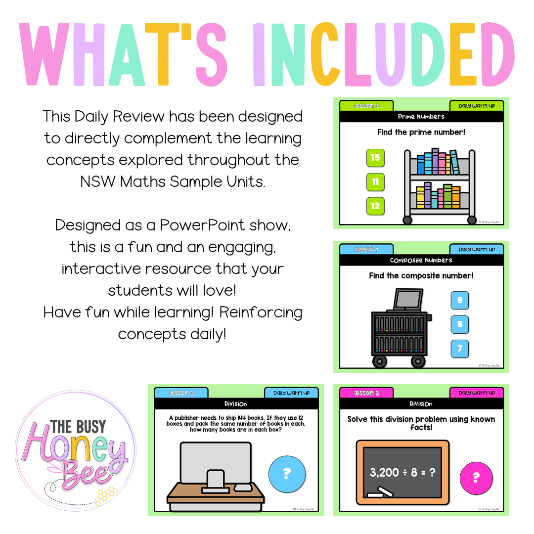 Stage 3 Year A Australian | NSW Math Daily Review | Warm-Up Unit 13 - Warm Up | Revision