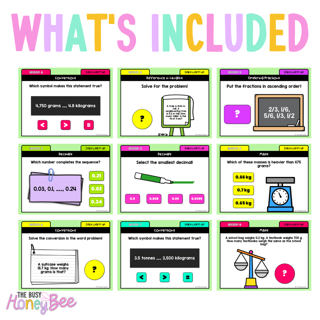 Stage 3 Year A Australian | NSW Math Daily Review | Warm-Up Unit 14 - Warm Up | Revision