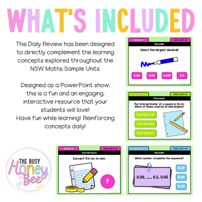 Stage 3 Year A Australian | NSW Math Daily Review | Warm-Up Unit 14 - Warm Up | Revision