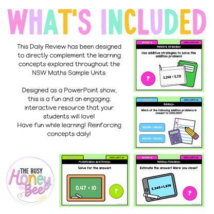 Stage 3 Year A Australian | NSW Math Daily Review | Warm-Up Unit 15 - Warm Up | Revision