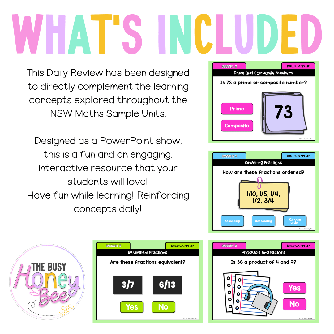 Stage 3 Year A Australian | NSW Math Daily Review | Warm-Up Unit 16 - Warm Up | Revision