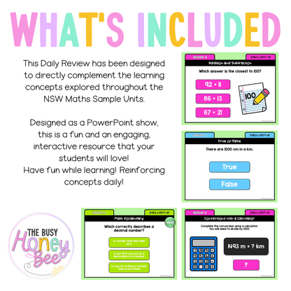Stage 3 Year A Australian | NSW Math Daily Review | Warm-Up Unit 3 -