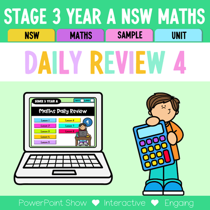 Stage 3 Year A Australian | NSW Math Daily Review | Warm-Up Unit 4 -