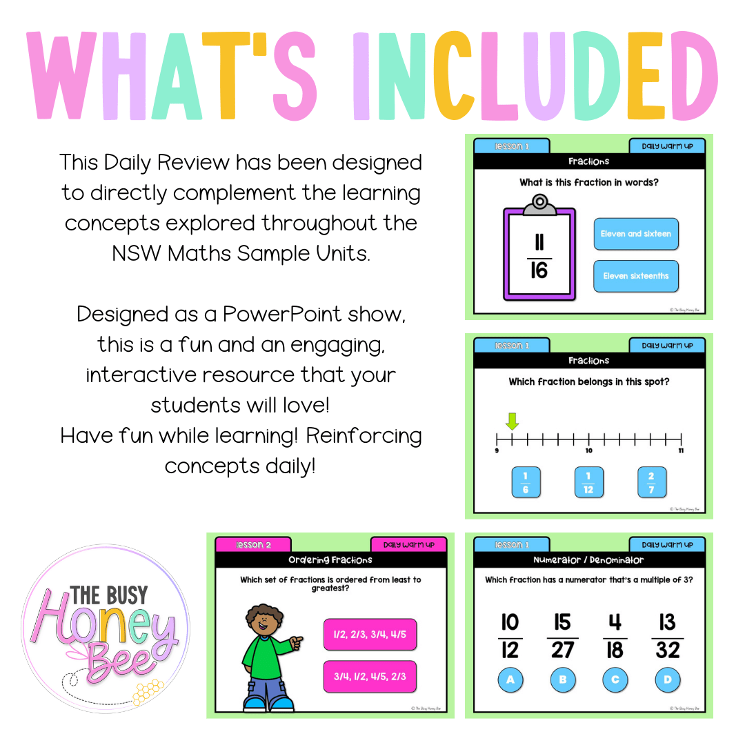 Stage 3 Year A Australian | NSW Math Daily Review | Warm-Up Unit 4 -