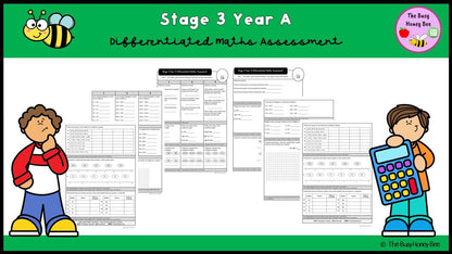 Stage 3 Year A Differentiated Maths Assessment Unit 1 - Assessment