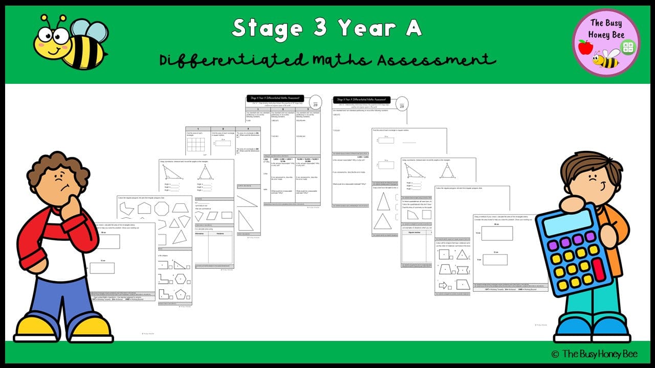 Stage 3 Year A Differentiated Maths Assessment Unit 12 - Microsoft Word Document