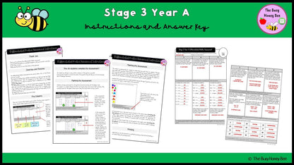 Stage 3 Year A Differentiated Maths Assessment Unit 13 - Microsoft Word Document
