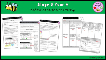 Stage 3 Year A Differentiated Maths Assessment Unit 15 - Assessment