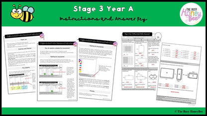 Stage 3 Year A Differentiated Maths Assessment Unit 17 - Assessment