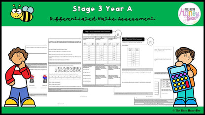 Stage 3 Year A Differentiated Maths Assessment Unit 18 - Assessment