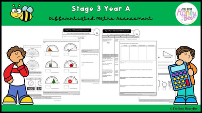 Stage 3 Year A Differentiated Maths Assessment Unit 19 - Assessment