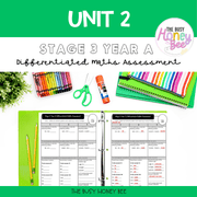 Stage 3 Year A Differentiated Maths Assessment Unit 2 - Microsoft Word Document