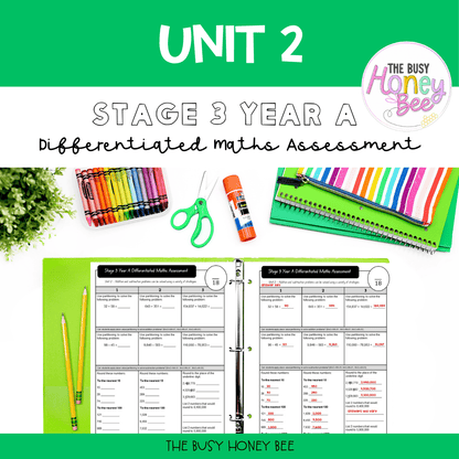 Stage 3 Year A Differentiated Maths Assessment Unit 2 - Microsoft Word Document