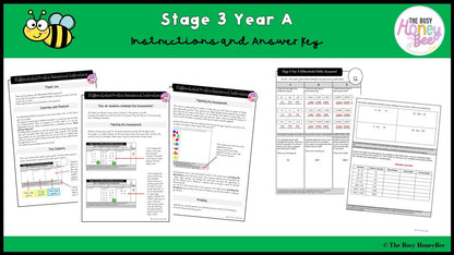 Stage 3 Year A Differentiated Maths Assessment Unit 20 - Assessment