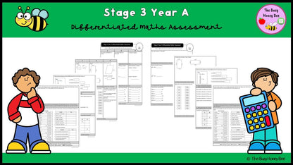Stage 3 Year A Differentiated Maths Assessment Unit 3 - Microsoft Word Document