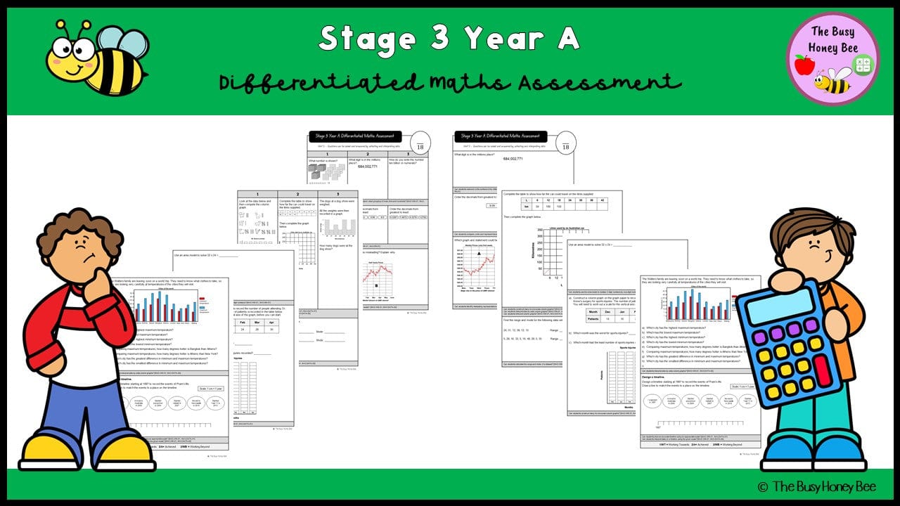 Stage 3 Year A Differentiated Maths Assessment Unit 5 - Microsoft Word Document