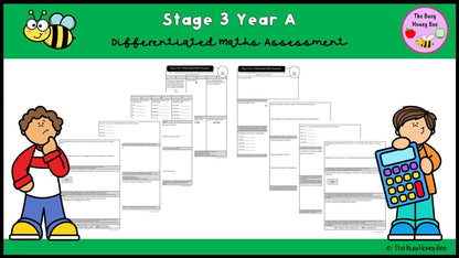 Stage 3 Year A Differentiated Maths Assessment Unit 7 - Microsoft Word Document