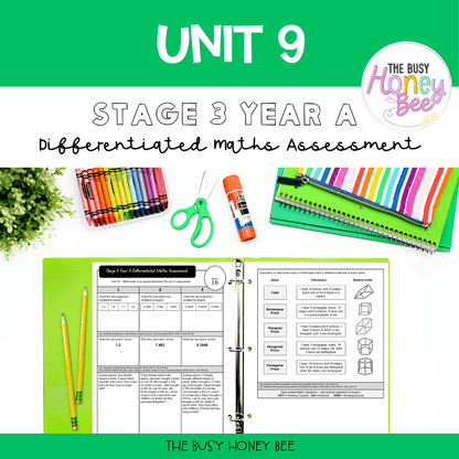 Stage 3 Year A Differentiated Maths Assessment Unit 9 - Microsoft Word Document